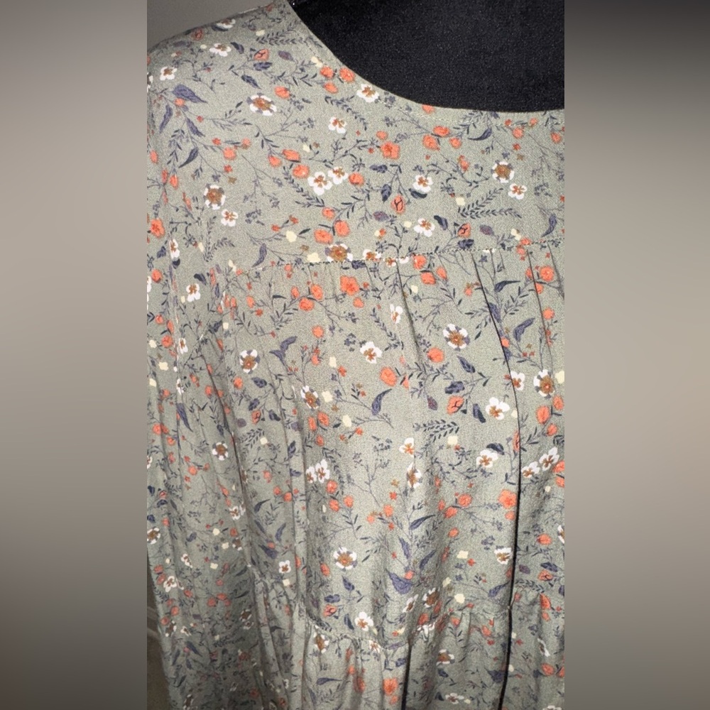 Boho Floral Swing Tunic Top - Picture 3 of 5